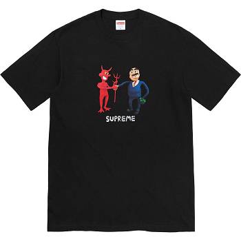 Supreme Business Tee T Paidat Mustat | FI213LH