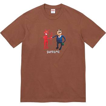 Supreme Business Tee T Paidat Ruskea | FI215XF