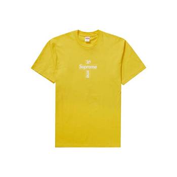 Supreme Cross Box Logo T Paidat Keltainen | FI201UT