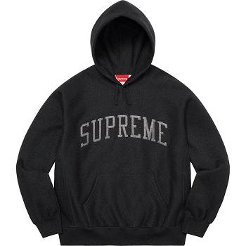 Supreme Glitter Arc Hupullinen Puserot Mustat | FI298MA