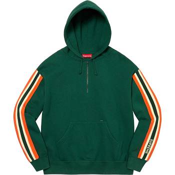 Supreme Half Zip Hupullinen Puserot Vihreä | FI291LH