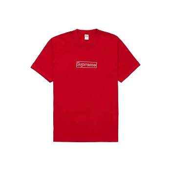 Supreme Kaws Chalk T Paidat Punainen | FI199TV