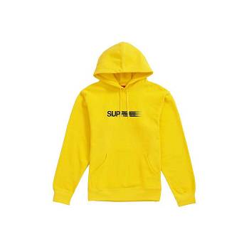 Supreme Motion Logo Hupullinen Puserot Keltainen | FI264KI