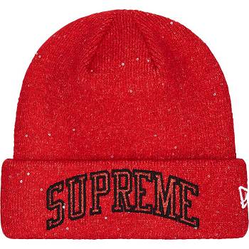 Supreme New Era® Metallic Arc Beanie Hatut Punainen | FI144WY