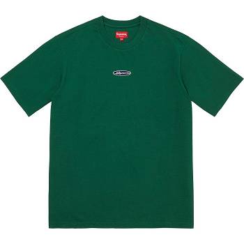 Supreme Oval Logo S/S Top Neulepuserot Vihreä | FI336SO