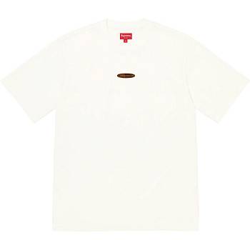 Supreme Oval Logo S/S Top Neulepuserot Valkoinen | FI339GL