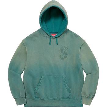 Supreme Overdyed S Logo Hupullinen Puserot Laivastonsininen | FI280IS