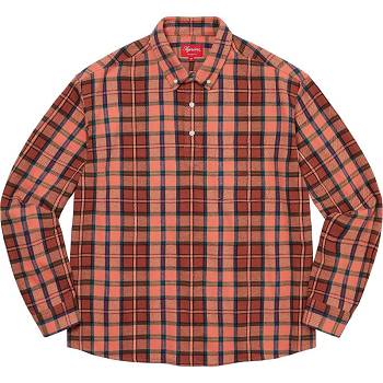 Supreme Pullover Plaid Flannel Paidat Pinkki | FI378WY