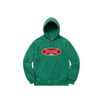 Supreme Reverse Fleece Hupullinen Puserot Vihreä | FI260FM