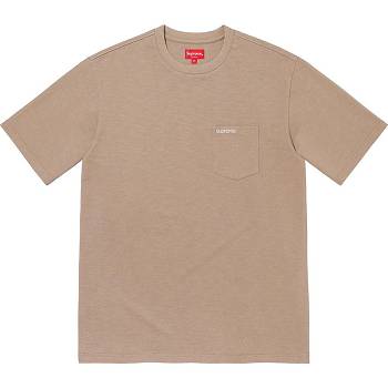 Supreme S/S Pocket Tee Neulepuserot Khaki | FI317LH