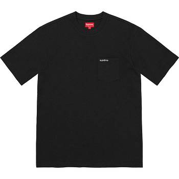 Supreme S/S Pocket Tee Neulepuserot Mustat | FI320CE