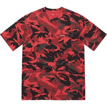 Supreme S/S Pocket Tee Neulepuserot Punainen | FI318ZG