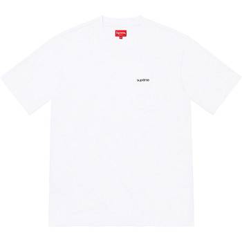 Supreme S/S Pocket Tee Neulepuserot Valkoinen | FI322BC