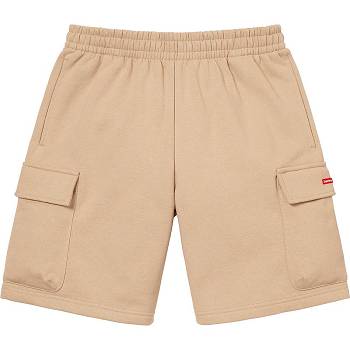 Supreme Small Box Baggy Cargo Sweat Shortsit Ruskea | FI366HK