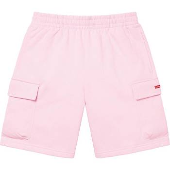 Supreme Small Box Baggy Cargo Sweat Shortsit Pinkki | FI367JJ