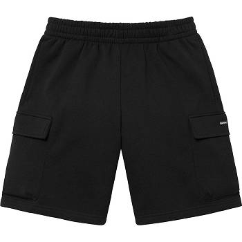 Supreme Small Box Baggy Cargo Sweat Shortsit Mustat | FI369LH