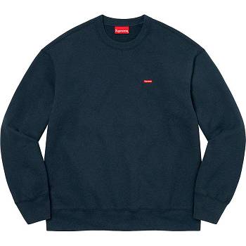Supreme Small Box Crewneck Puserot Laivastonsininen | FI284SO