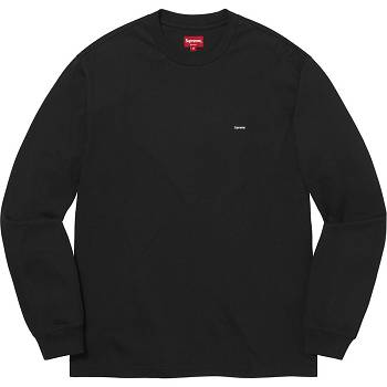 Supreme Small Box L/S Tee Neulepuserot Mustat | FI342KI