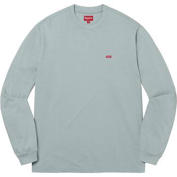 Supreme Small Box L/S Tee Neulepuserot Turkoosi | FI345XF