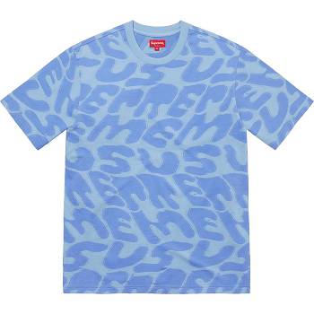 Supreme Stacked Intarsia S/S Top Neulepuserot Sininen | FI310SO