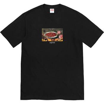 Supreme Strawberries Tee T Paidat Mustat | FI248WY