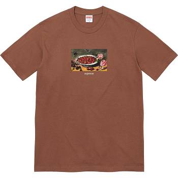 Supreme Strawberries Tee T Paidat Ruskea | FI251TV