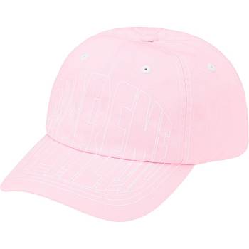 Supreme Visor Stitch 6-Panel Hatut Pinkki | FI125OR