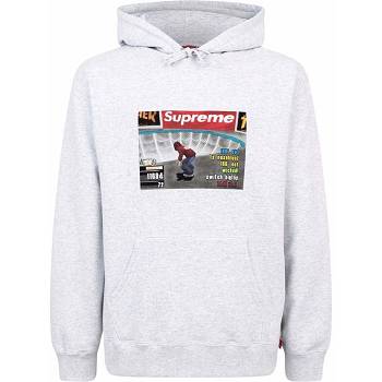Supreme X Thrasher Logo Print “FW21” Huppari Harmaat | FI455QZ