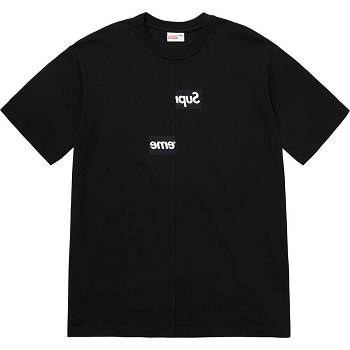 Supreme x CDG Split Box Logo T Paidat Mustat | FI194MA